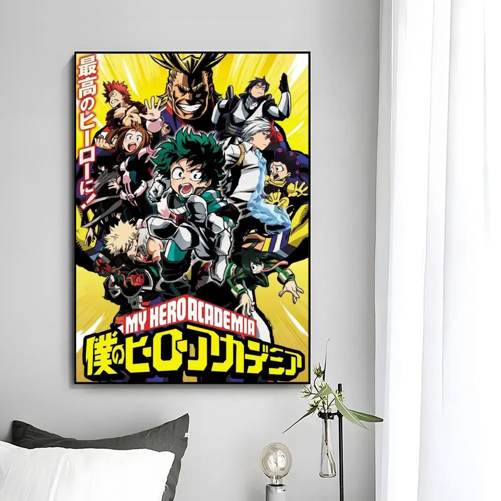 M-My Hero Academia Anime Poster Wall Art Print Poster Decorative Mural Home Decor Gift Unframed