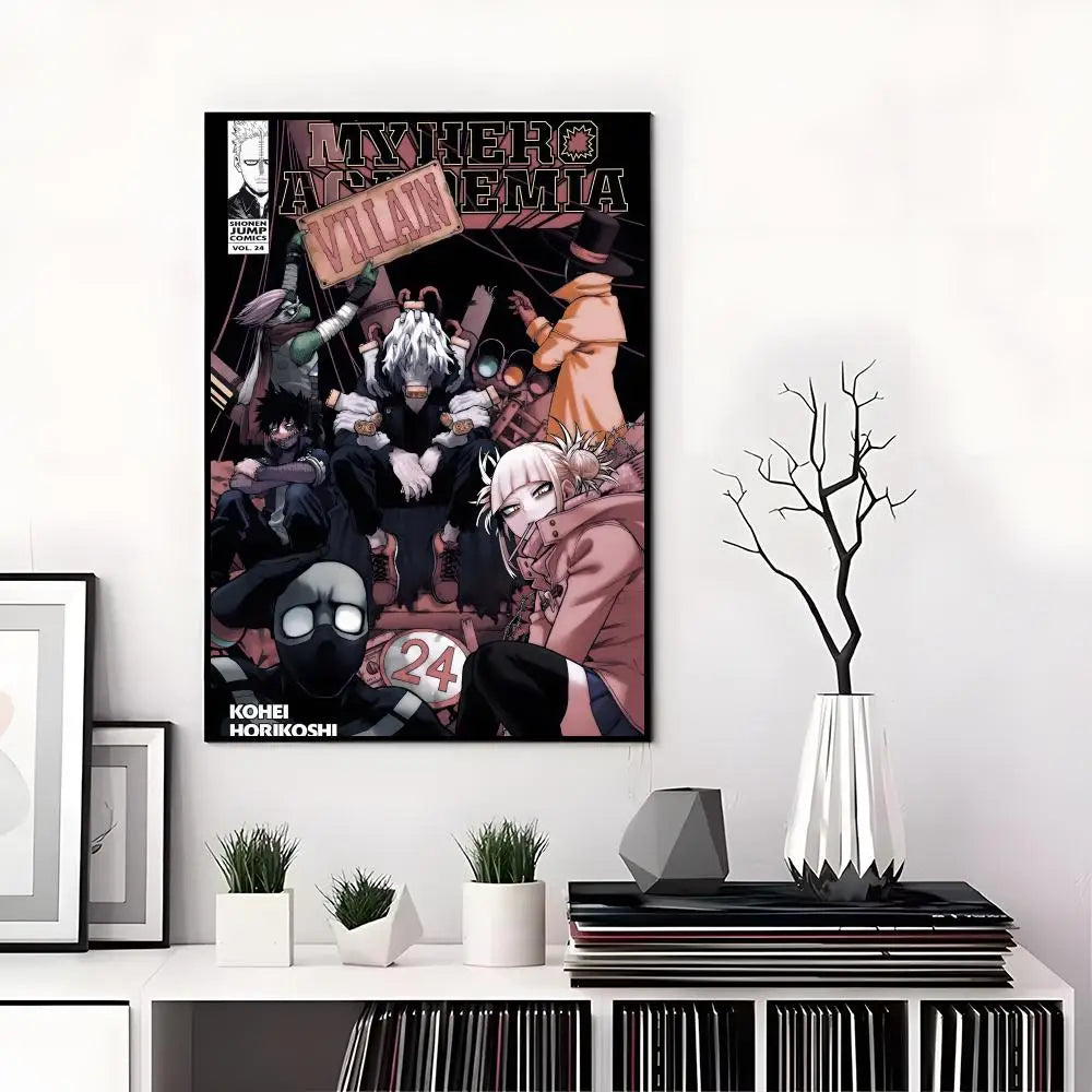 M-My Hero Academia Poster High-definition  poster stickers, suitable for bedroom, living room, home decoration