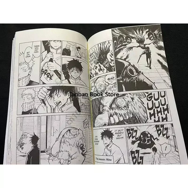 Manga Book 2 Volume Jujutsu Kaisen Japan Youth Teens Fantasy Science Mystery Suspense Manga Comic Book English