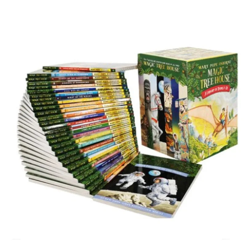 Magic Tree House 1-28 Children's English Reading Books Set 28 Volumes Chapter Bridge Book for Kids English Literature