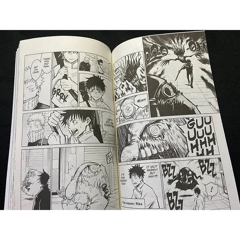 Manga Book 2 Volume Jujutsu Kaisen Japan Youth Teens Fantasy Science Mystery Suspense Manga Comic Book English