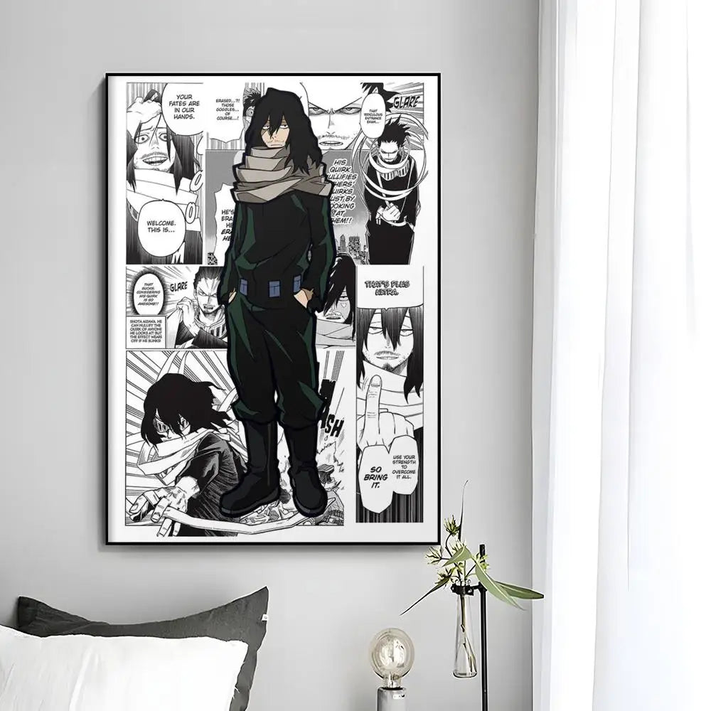 M-My Hero Academia Anime Poster Wall Art Print Poster Decorative Mural Home Decor Gift Unframed