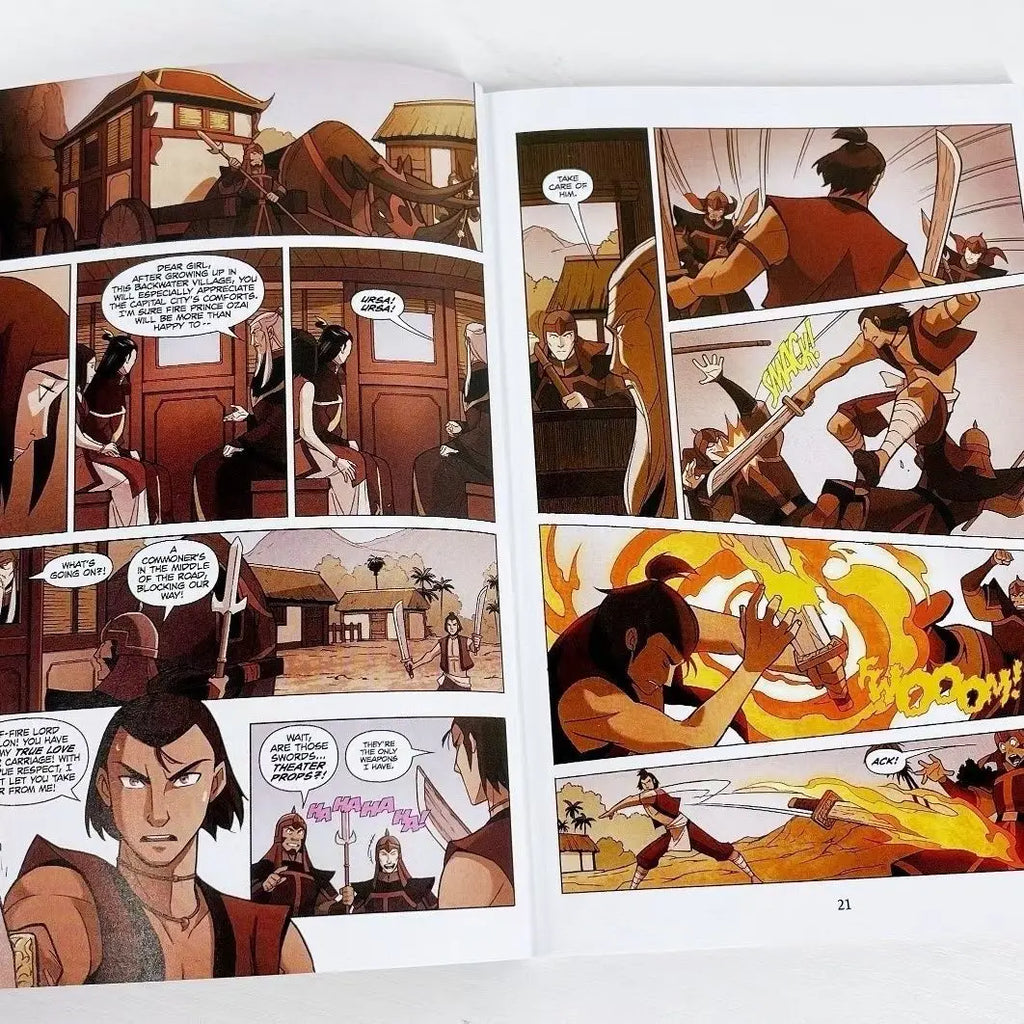 9 Books Avatar The Last Airbender Season 1/2 English Picture Book American Comics Action Comedy Fantasy