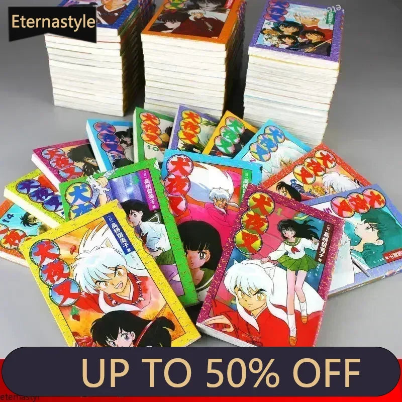EternastyleJapanese Manga Books Complete Set Of Genuine (Inuyasha) 1-56 Books Takahashi Rumiko Juvenile Crossover Manga Books