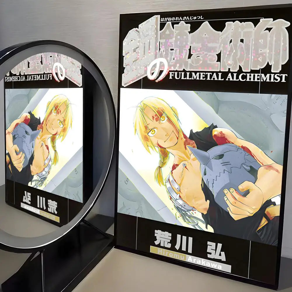 F-Fullmetal Alchemist Anime Poster HD Wall Stickers Mural Self-Adhesive Decals Home Decor Bedroom Living Room Decoration Gift
