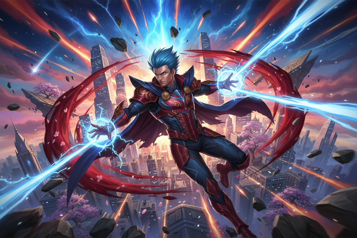 Superhero x Anime Editorial Art